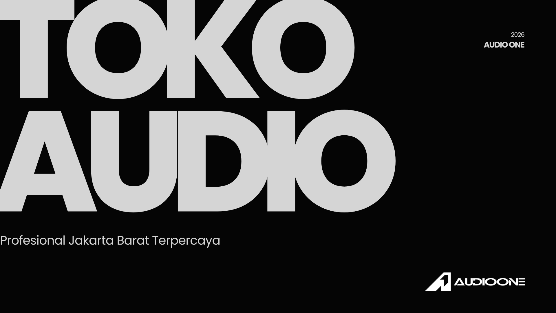 Toko Audio Profesional Jakarta Barat Terpercaya