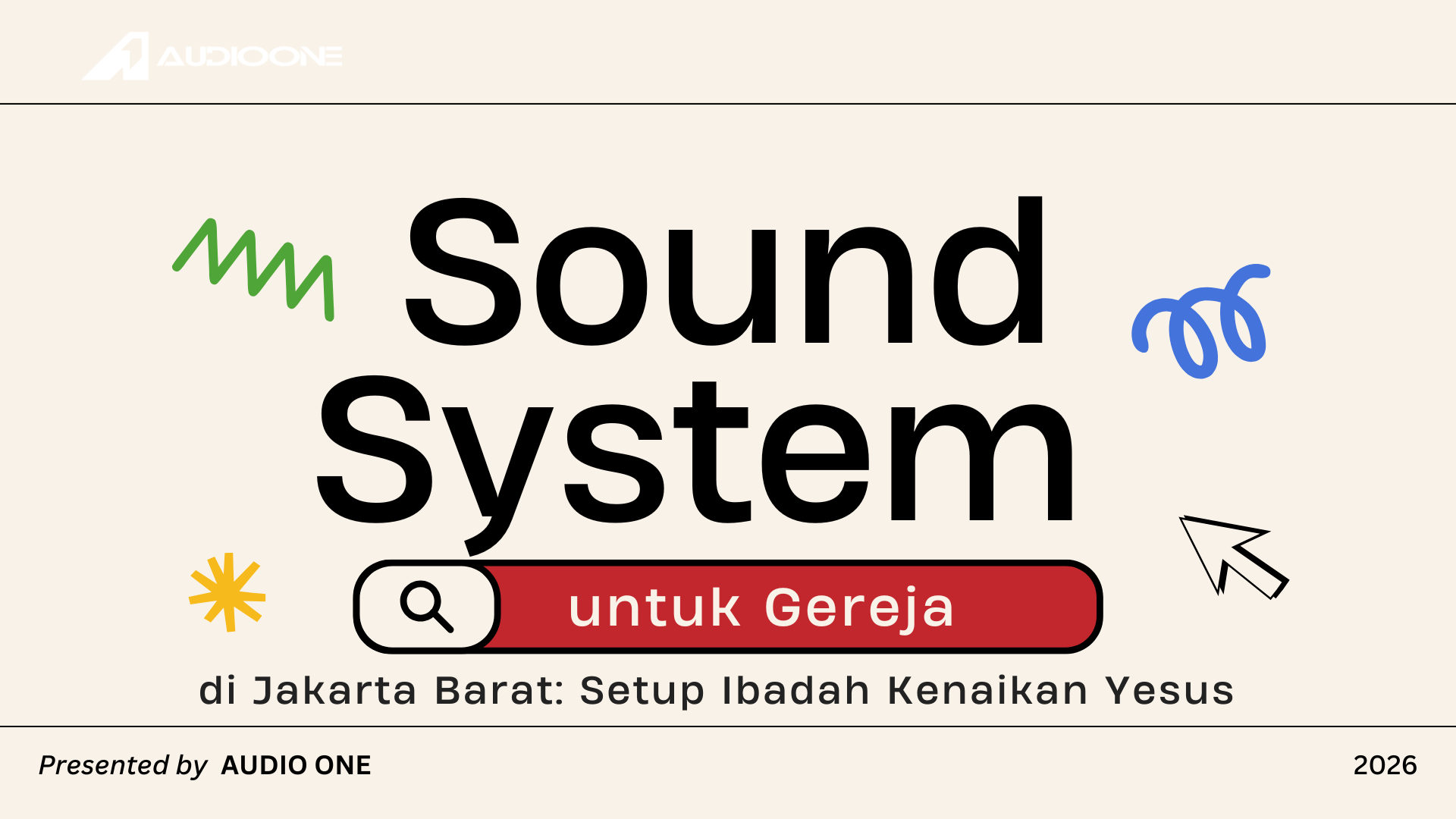 Sound System untuk Gereja di Jakarta Barat